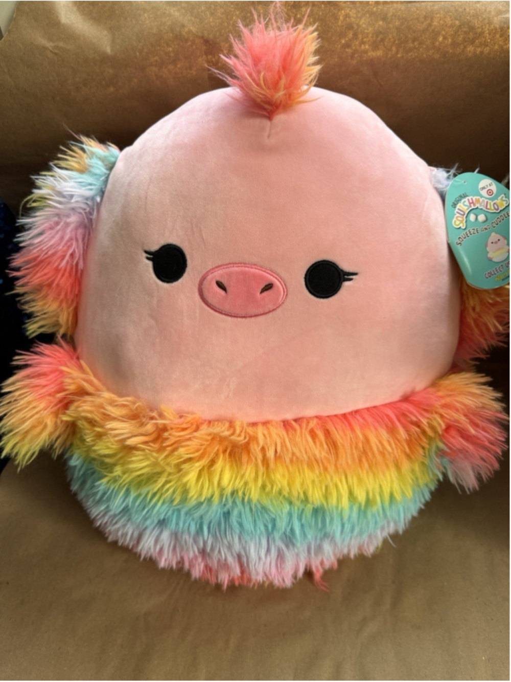 NWT Kellytoy Squishmallows 16” Elda The Ostrich 2021 Rainbow Target Exclusive